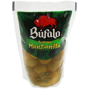 ACEITUNA BUFALO 190 GR (B) DOY PACK CON HUESO