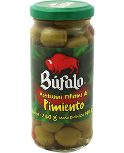 ACEITUNA BUFALO 220 GR (B) PIMIENTO