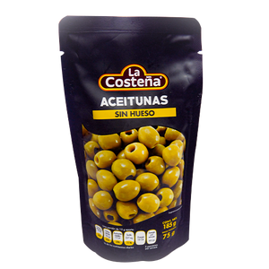 ACEITUNA COSTEÑA 185 GR (B) SIN HUESO DOY PACK