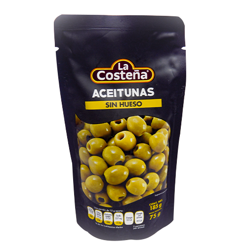 ACEITUNA COSTEÑA 185 GR (B) SIN HUESO DOY PACK