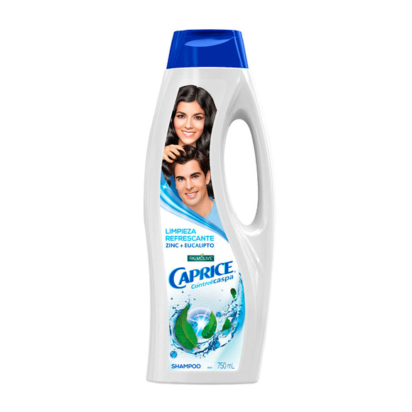 CAPRICE SHAMPOO 750 ML (B) CONTROL CASPA EUCALIPTO Y ZINC