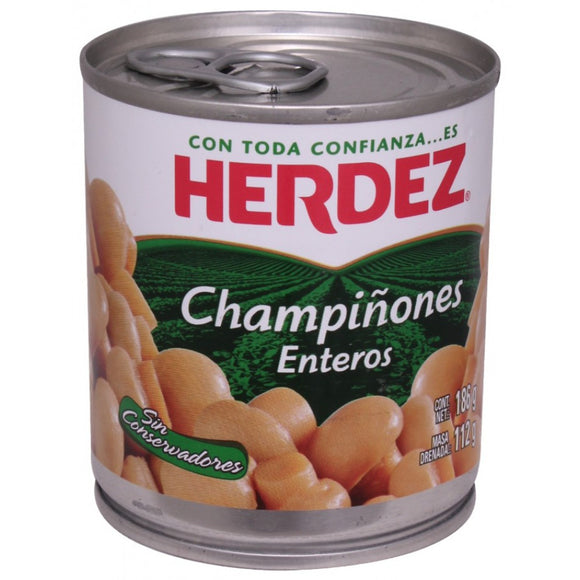 CHAMPIÑON HERDEZ 186 GR (B) D-3 ENTEROS