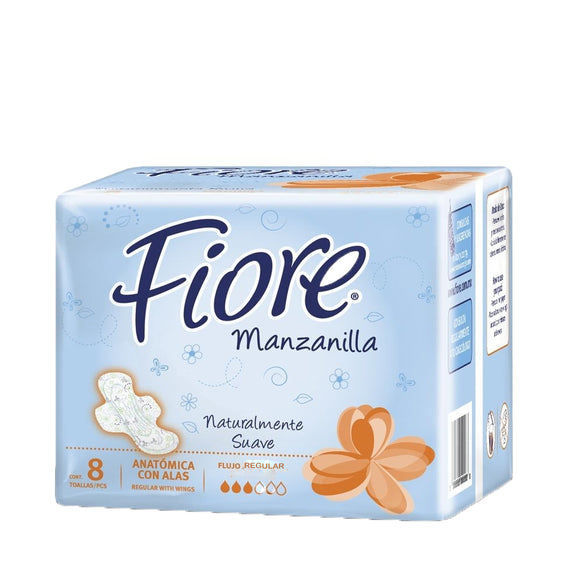 FIORE MANZANILLA ANATOMICA CON ALAS 8 PZ (B) G-18 FLUJO REGULAR