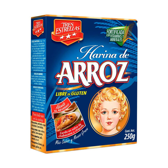 HARINA ARROZ 3 ESTRELLAS 250 GR (A) A-2