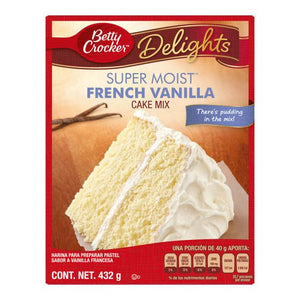 HARINA BETTY CROCKER 432 GR (B) VAINILLA FRANCESA