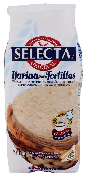 HARINA SELECTA TORTILLA DE HARINA 1 KG (B)