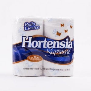 HIGIENICO HORTENSIA SUPREME 4 ROLLOS (C) CLASICO