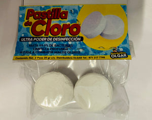 PASTILLA CLORO OLGAR 20 GR (B)