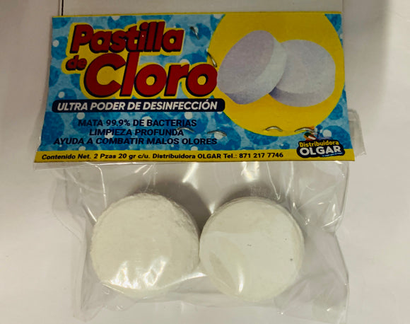 PASTILLA CLORO OLGAR 20 GR (B)