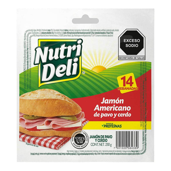 JAMON PAVO AMERICANO NUTRI DELI 250 GR (D)