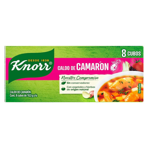 KNORR CALDO DE CAMARON 8 CUBOS (B)