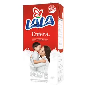 TETRA LECHE ENTERA LALA  UHT 1 LT (B)