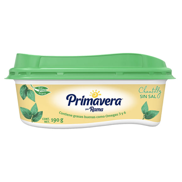 MANTEQUILLA CHANTILLY PRIMAVERA 190 GR (D) SIN SAL