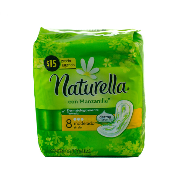 NATURELLA MANZANILLA 8 PZ (B) SIN ALA G-11 FLUJO MODERADO