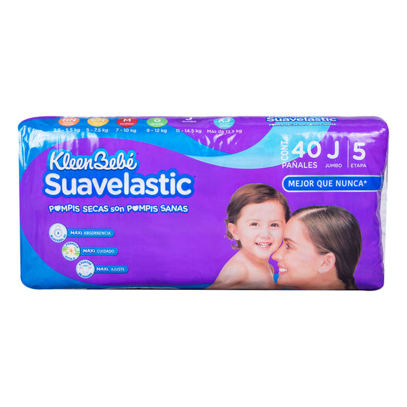 PAÑAL SUAVELASTIC JUMBO 40 PZ (C) G-4