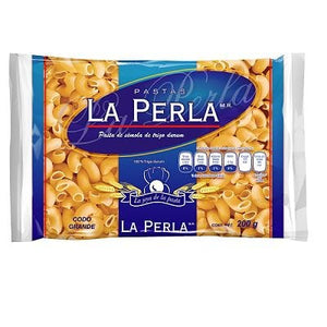 PASTA PERLA 200 GR C-8 CODO GRANDE