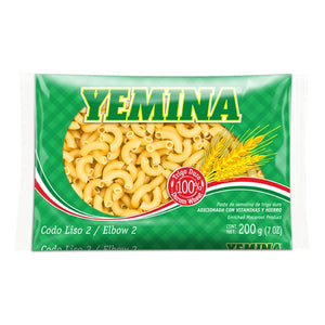 PASTA YEMINA 200 GR C-16 CODO LISO 2