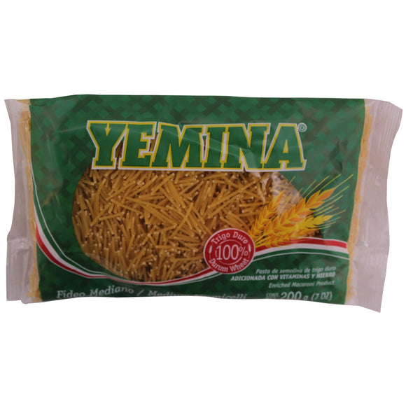 PASTA YEMINA 220 GR C-7 FIDEO MEDIANO