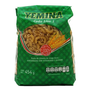 PASTA YEMINA 454 GR (D) CODO LISO 1