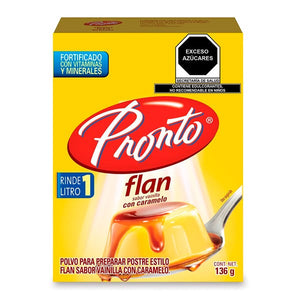 PRONTO FLAN 136 GR (A) VAINILLA CON CARAMELO