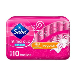 SABA INTIMA SIN ALAS 10 PZ (B) G-14 FLUJO MODERADO