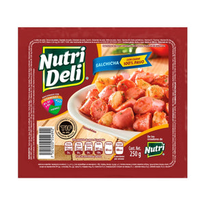 SALCHICHA DE PAVO NUTRI DELI 250 GR (A)