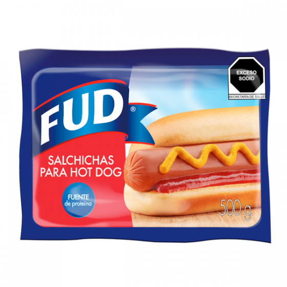 SALCHICHA HOT DOG FUD 500 GR (A)