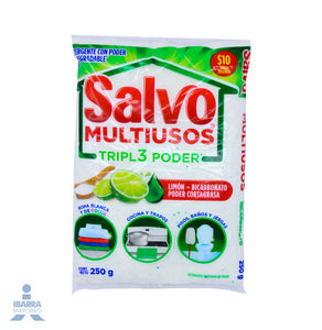 SALVO MULTIUSOS LIMON BICARBONATO 250 GR (D)