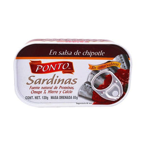 SARDINAS PONTO 120 GR (B) CHIPOTLE