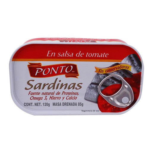 SARDINAS PONTO 120 GR (B) TOMATE