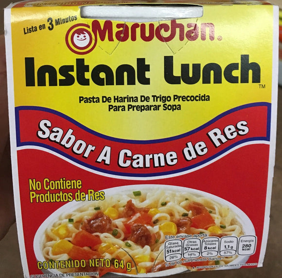 SOPA MARUCHAN 64 GR A-13 CARNE DE RES