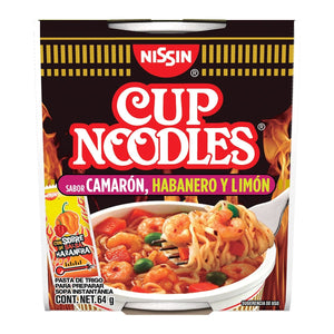 SOPA NISSIN 64 GR A-17 CAMARON HABANERO Y LIMON