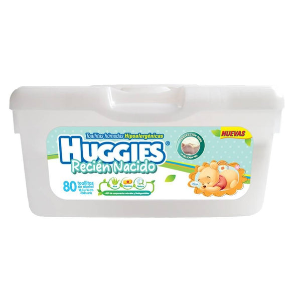 TOALLITAS HUGGIES 80 PZ (A) RECIEN NACIDO