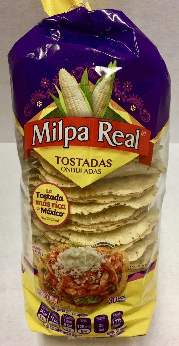 TOSTADAS MILPA REAL 360 GR (A) ONDULADAS