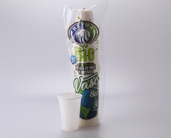 VASO REYMA 8 50PZ (A) BIODEGRADABLE