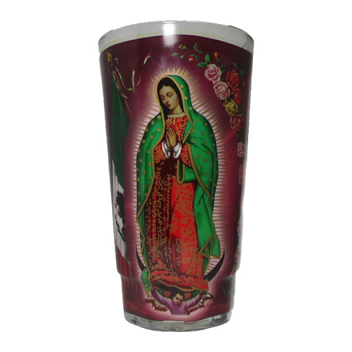 VELADORA MICHELADA (B) VIRGEN GUADALUPE