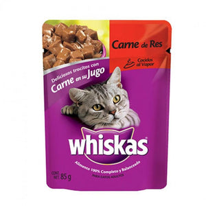 WHISKAS 85 GR (A) CARNE DE RES F-10